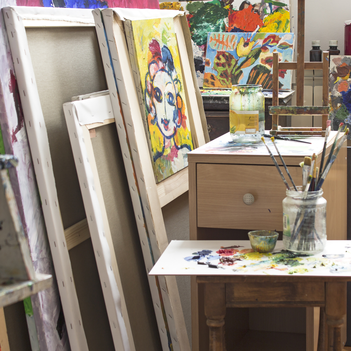 An Artist's studio